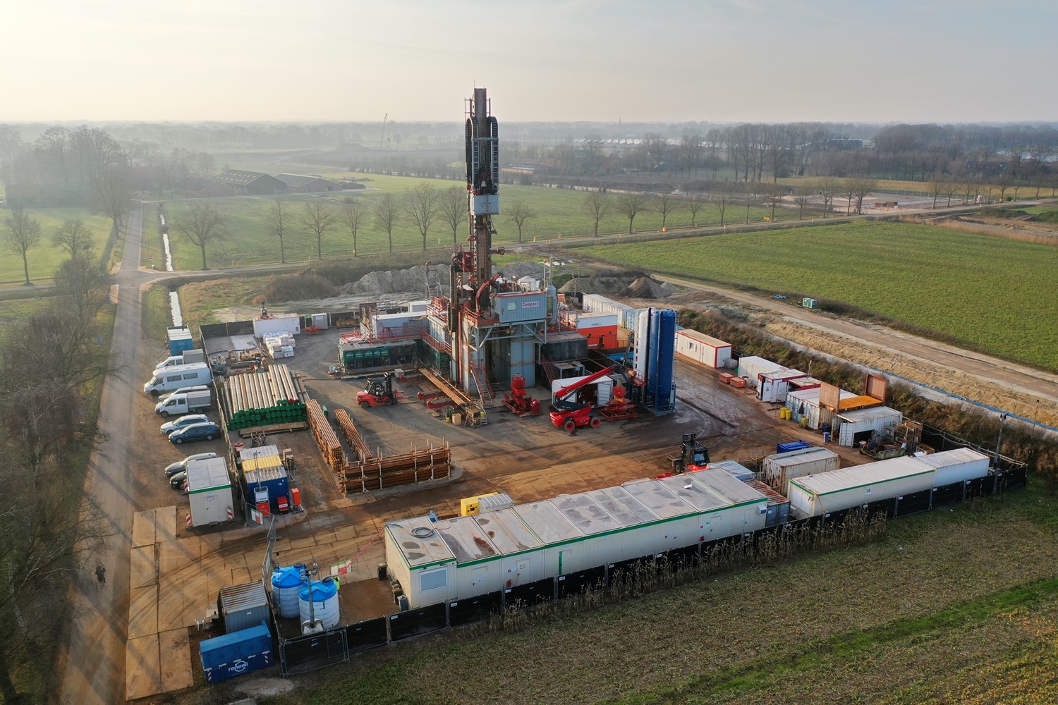 Start een na laatste diepboring op locatie H-08